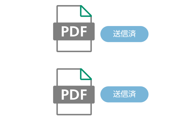 トレイに文書が積み上がり、残作業数が一目でわかる