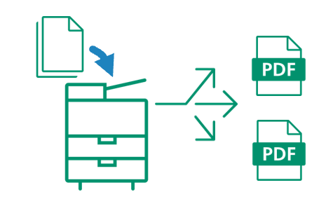 請求書をスキャン取引先ごとに自動分割