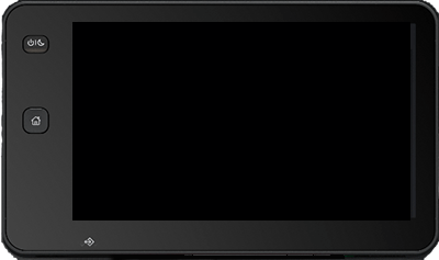 電源/節電ボタンに加え画面左下も白く点滅する